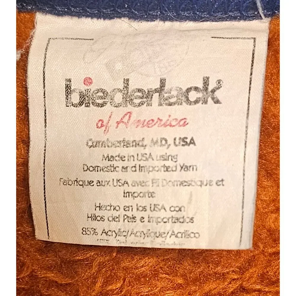 Vintage 90s BIEDERLACK Montana West Twin Blanket 60x80 Southwestern Cabin Lodge